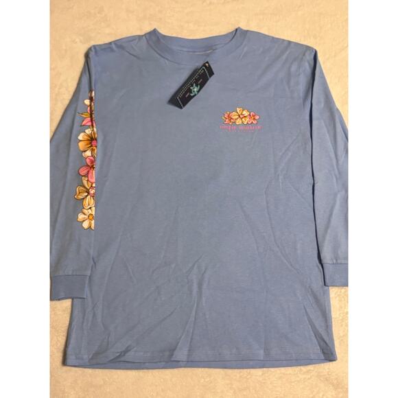 Simply Southern Other - Simply Southern Collection Kid’s YS Blue Ghost fab-boo-lous  LS T-Shirt NWTs